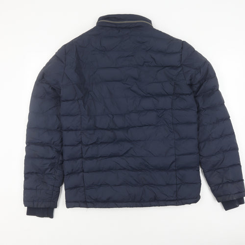 Jack Wills Unisex Blue Puffer Jacket M, Winter Ready