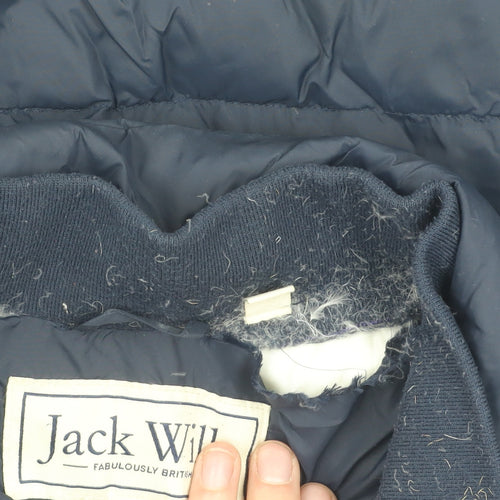 Jack Wills Unisex Blue Puffer Jacket M, Winter Ready