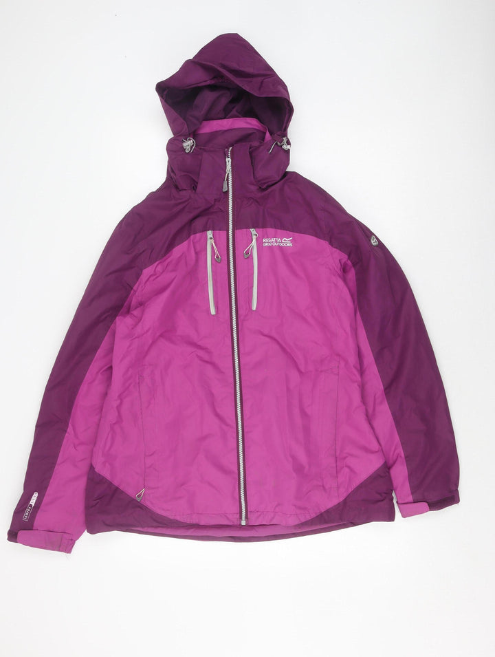 Regatta Women's Purple Rain Coat Jacket - Size 16