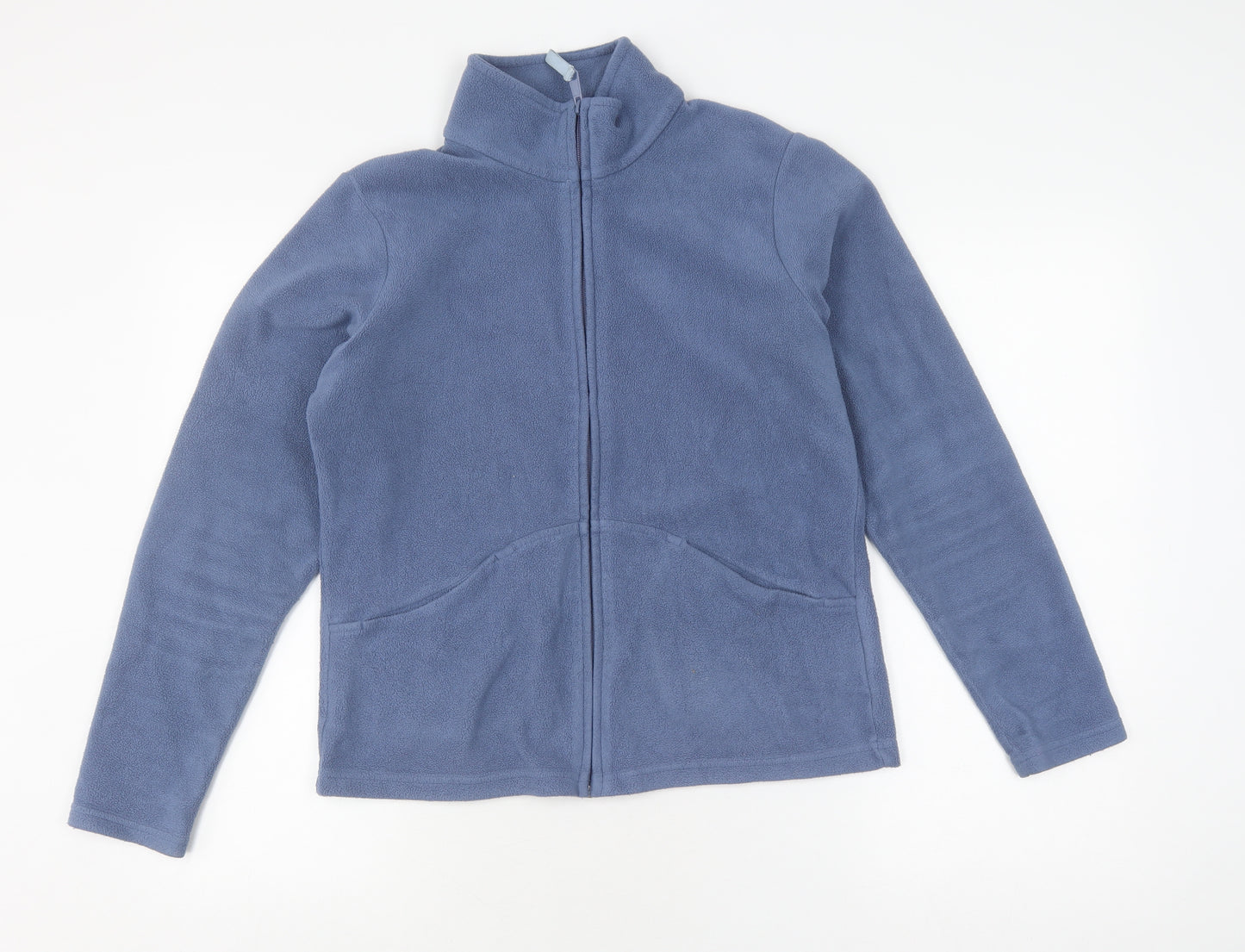 Marks and Spencer Women's Blue Fleece Jacket Size 14