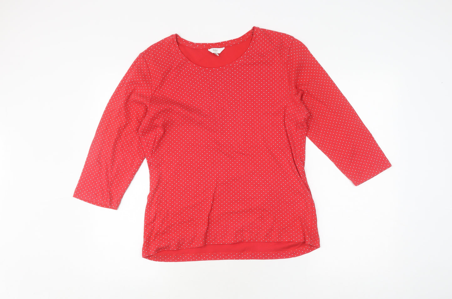 Cotton Traders Red Polka Dot Women's Size 16 T-Shirt