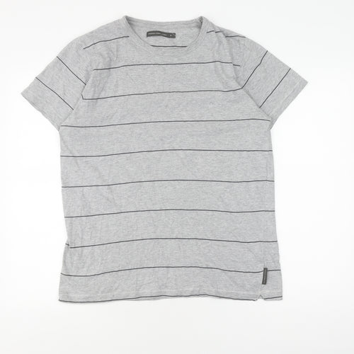 French Connection Men's Grey XL Striped T-Shirt