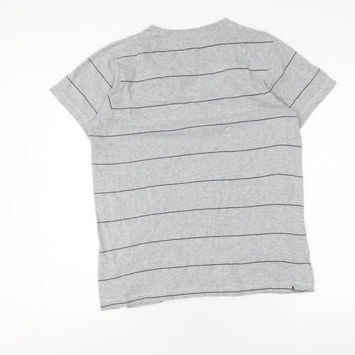 French Connection Men's Grey XL Striped T-Shirt