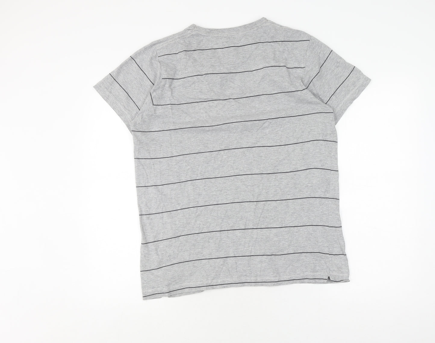 French Connection Men's Grey XL Striped T-Shirt