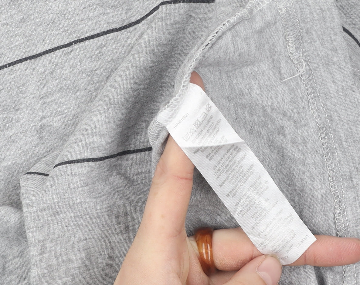 French Connection Men's Grey XL Striped T-Shirt