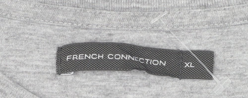 French Connection Men's Grey XL Striped T-Shirt