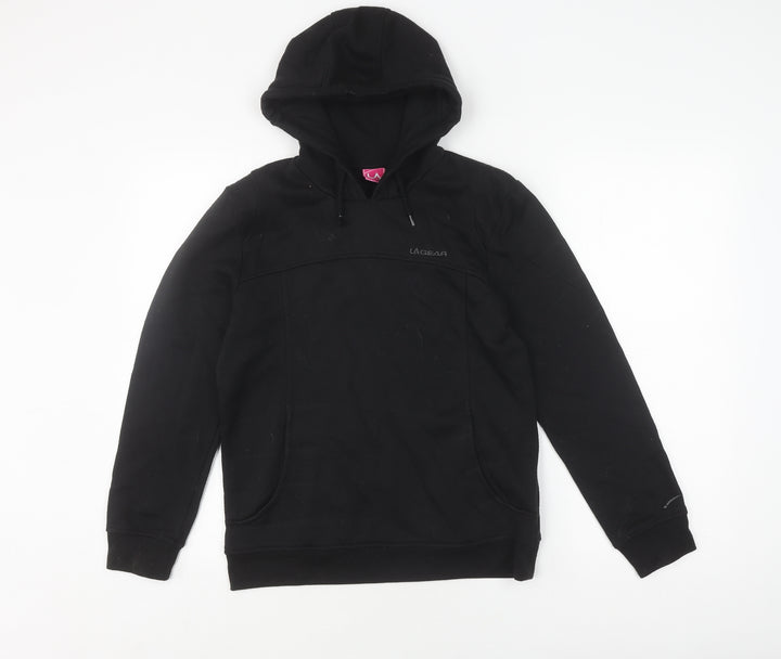 LA Gear Women's Black Hoodie, Size 8, Casual Pullover