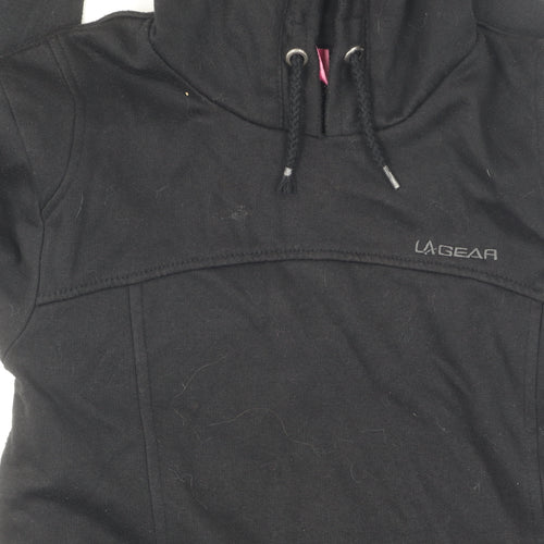 LA Gear Women's Black Hoodie, Size 8, Casual Pullover