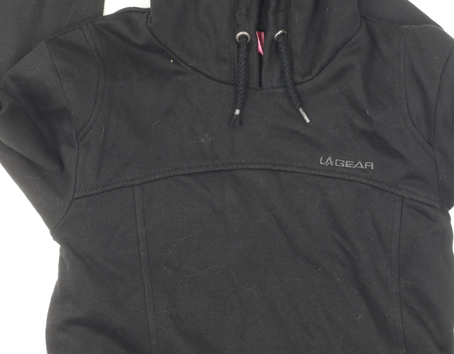 LA Gear Women's Black Hoodie, Size 8, Casual Pullover