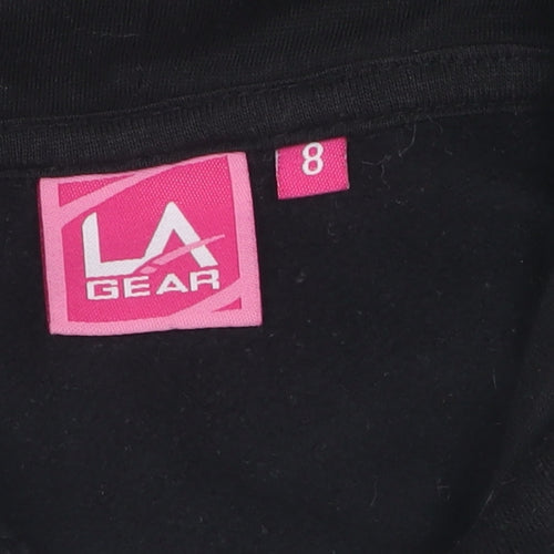 LA Gear Women's Black Hoodie, Size 8, Casual Pullover