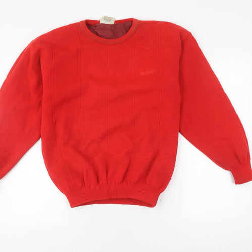 Wayfarer Men's Red Pullover Jumper S - Vintage Knit