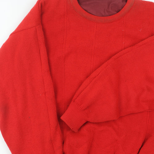 Wayfarer Men's Red Pullover Jumper S - Vintage Knit
