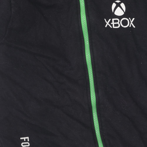 XBOX Boys Black Full Zip Hoodie - Cotton Blend, Size Unavailable