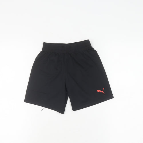 Puma Boys Black Athletic Shorts XS