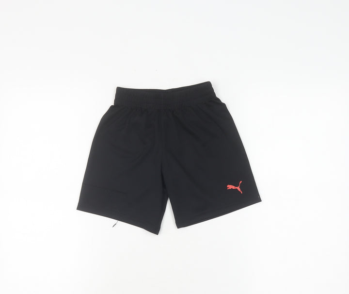 Puma Boys Black Athletic Shorts XS