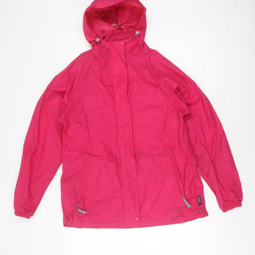 Regatta Women's Pink Waterproof Rain Coat Jacket Size 12
