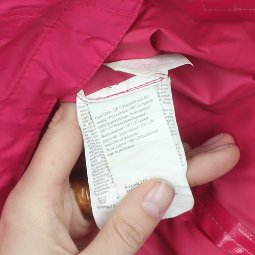 Regatta Women's Pink Waterproof Rain Coat Jacket Size 12