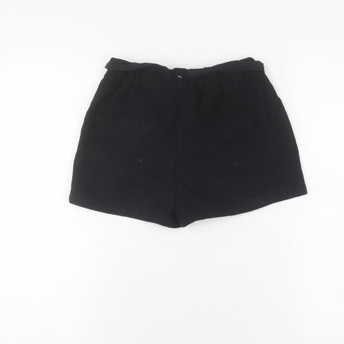 Next Girls Black Casual Shorts 9 Years with Pleated Front