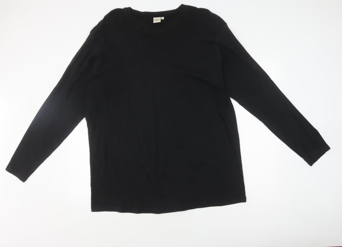 Cotton Traders Men's Black 4XL Long Sleeve T-Shirt