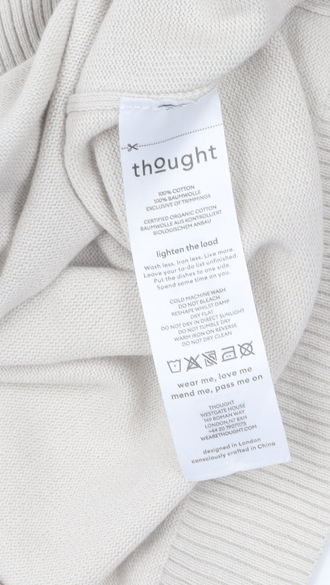 Thought Women's Beige Cardigan Size 14