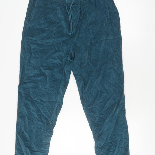 Damart Women's Blue Corduroy Trousers Size 16