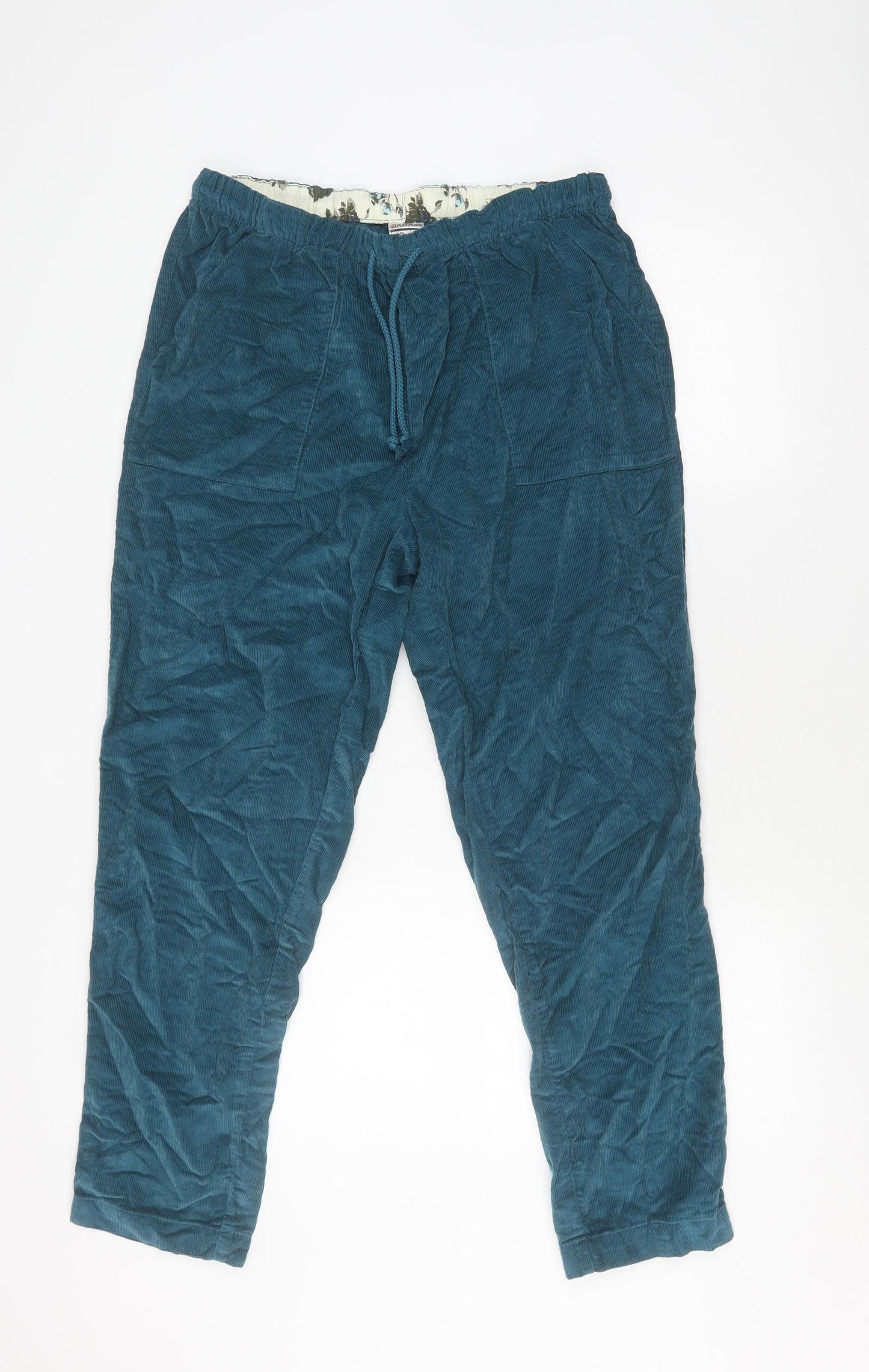 Damart Women's Blue Corduroy Trousers Size 16