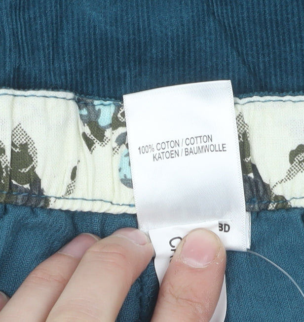 Damart Women's Blue Corduroy Trousers Size 16