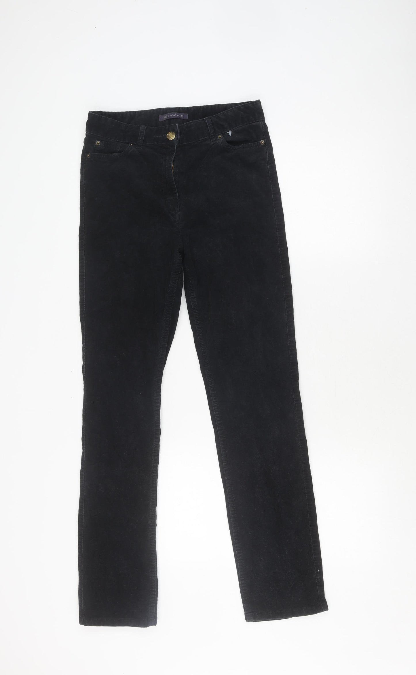 Marks & Spencer Women's Black Trousers - Size 8, Casual Wear