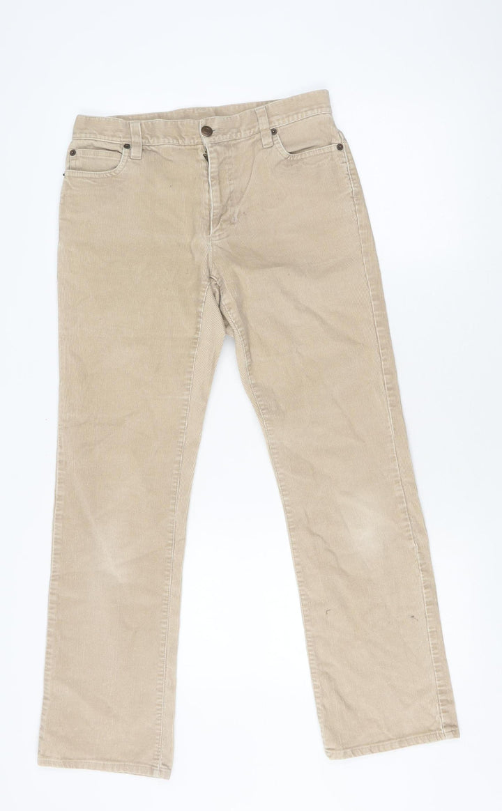 GAP Women's Beige Straight Trousers Size 4