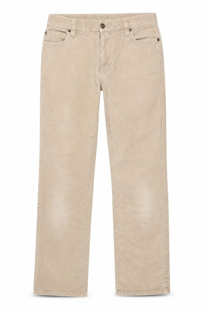 Front view of Gap Women's Beige Straight Trousers, size 4