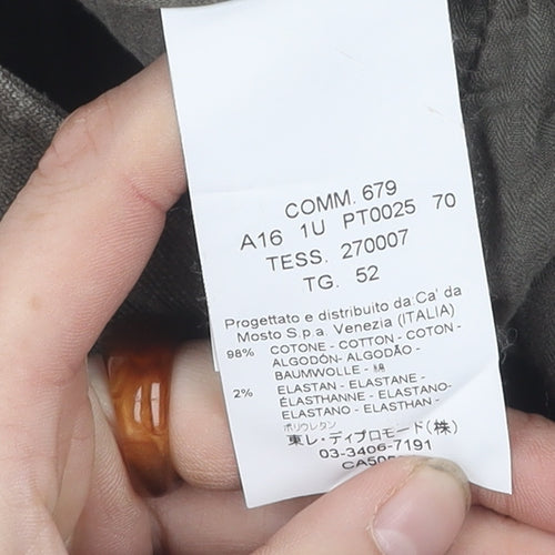 SEVENTY Men's Grey Chino Trousers Size 52