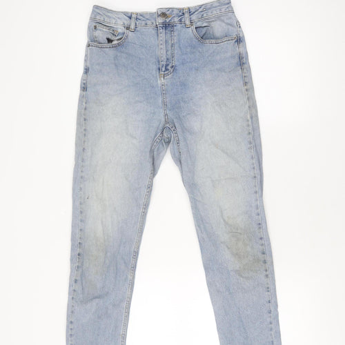 Miss Selfridge Women's Blue Regular Fit Jeans Size 10