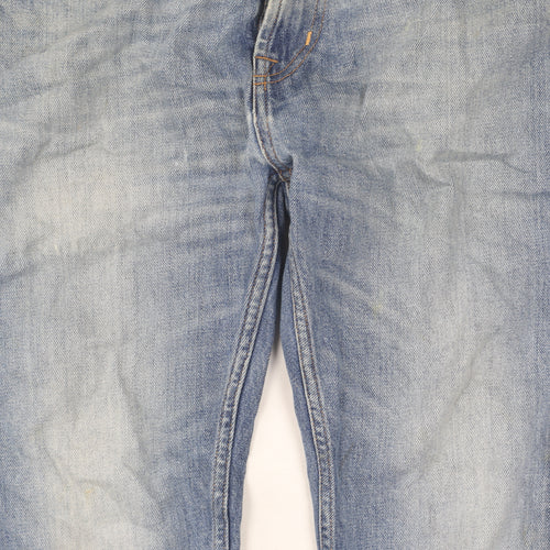 7 for All Mankind Women's Blue Straight Jeans Size 10