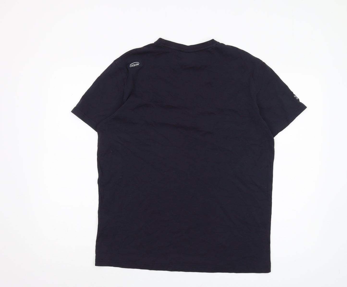 Oxbow Men's Blue Graphic T-Shirt L - Logo Print