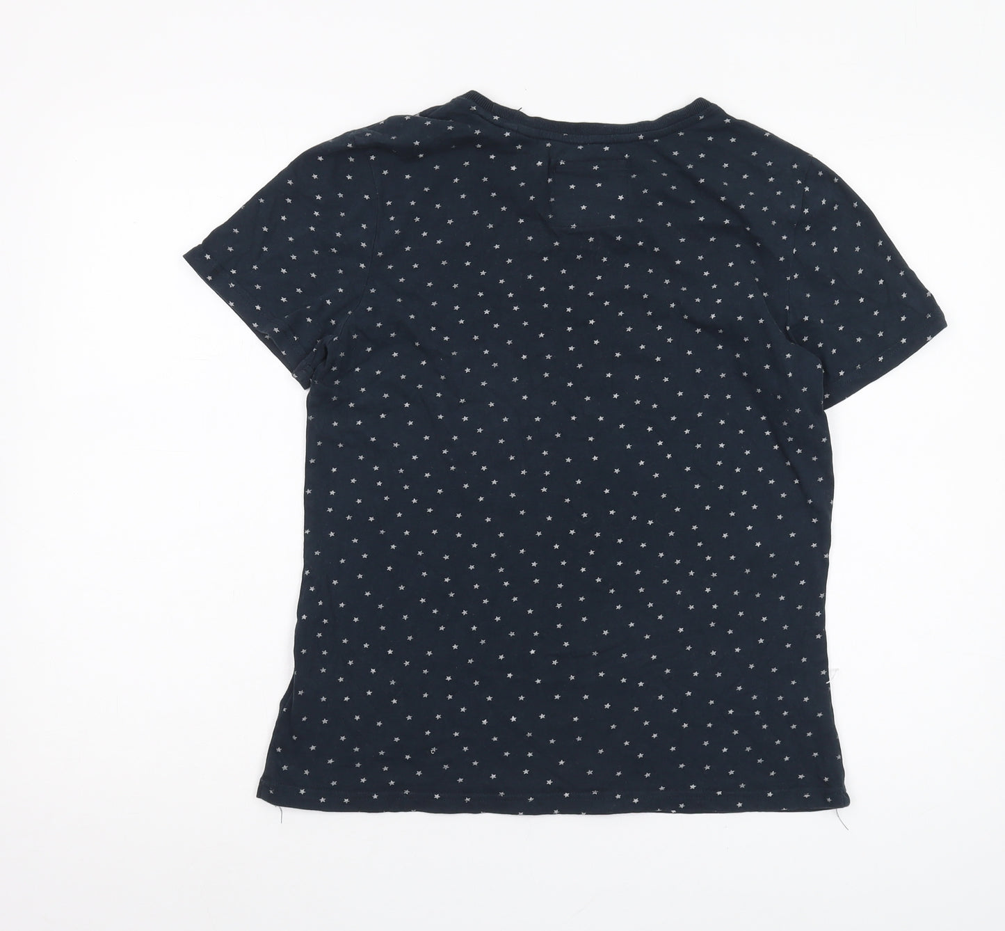 Superdry Women Blue T-Shirt Size 12 Classic Casual