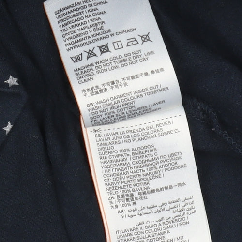 Superdry Women Blue T-Shirt Size 12 Classic Casual
