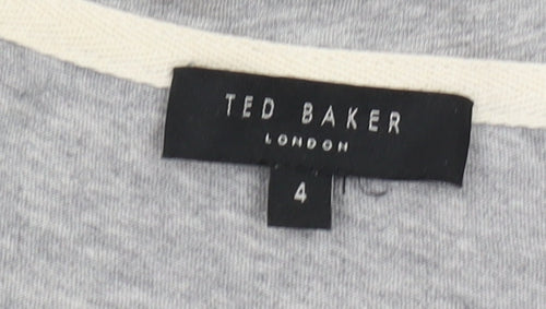 Ted Baker Men's Grey Crew Neck Short Sleeve T-Shirt L