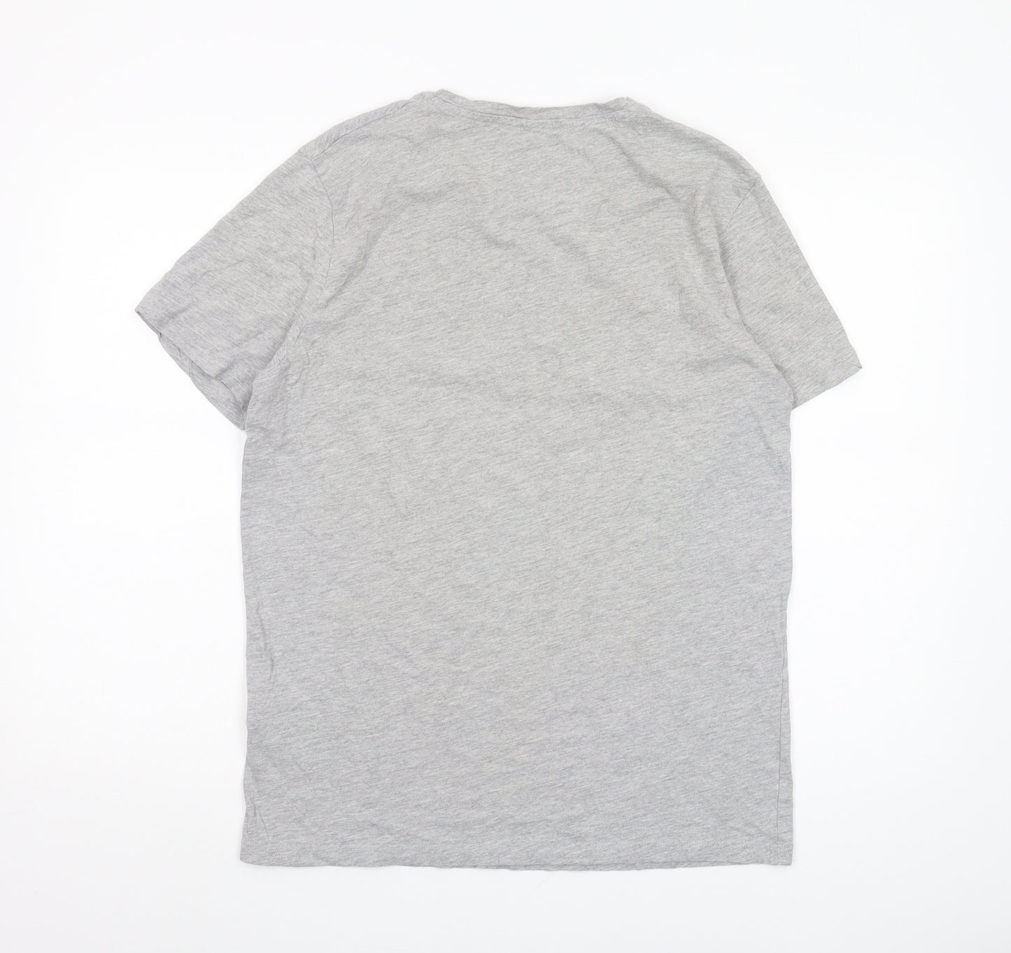 Jack & Jones Men's Grey T-Shirt, L, Breathable Jersey