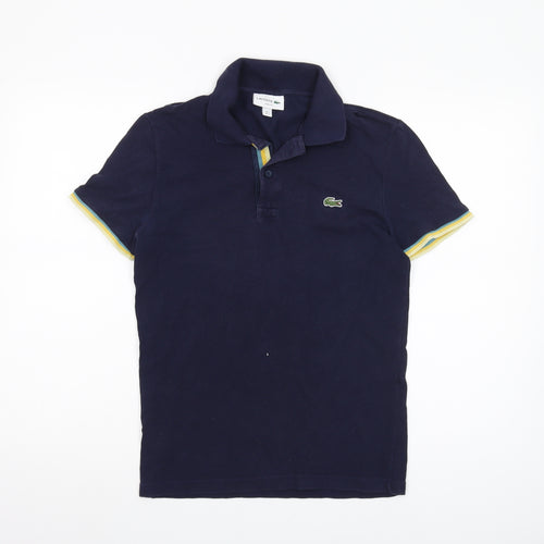 Lacoste Men's Blue Slim Fit Polo Shirt S