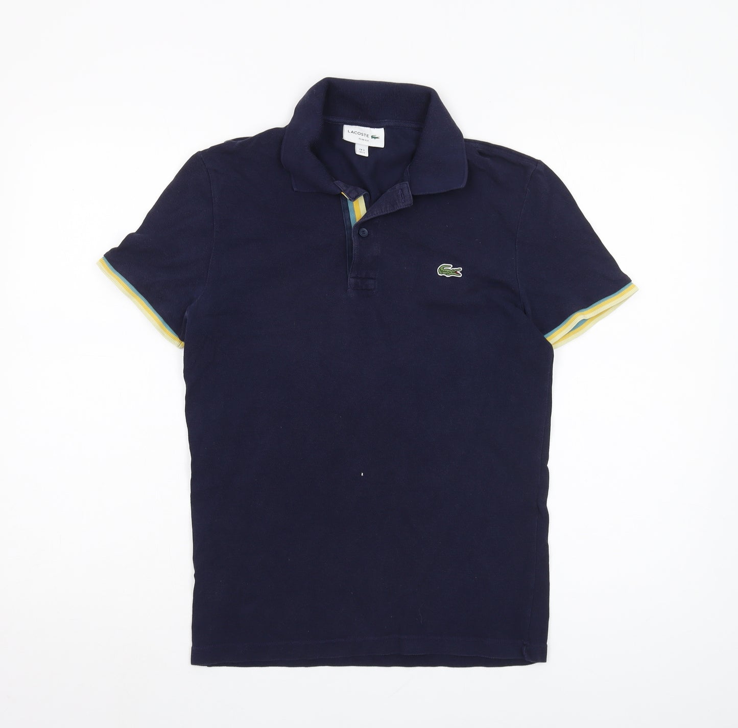 Lacoste Men's Blue Slim Fit Polo Shirt S