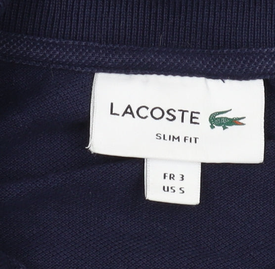 Lacoste Men's Blue Slim Fit Polo Shirt S