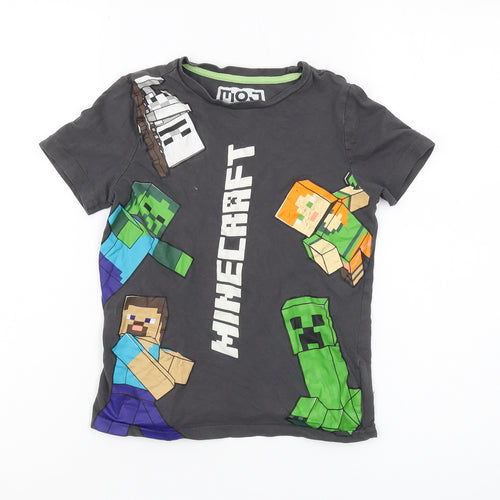 Mojang Studios Boys Grey Minecraft T-Shirt 6-7 Years