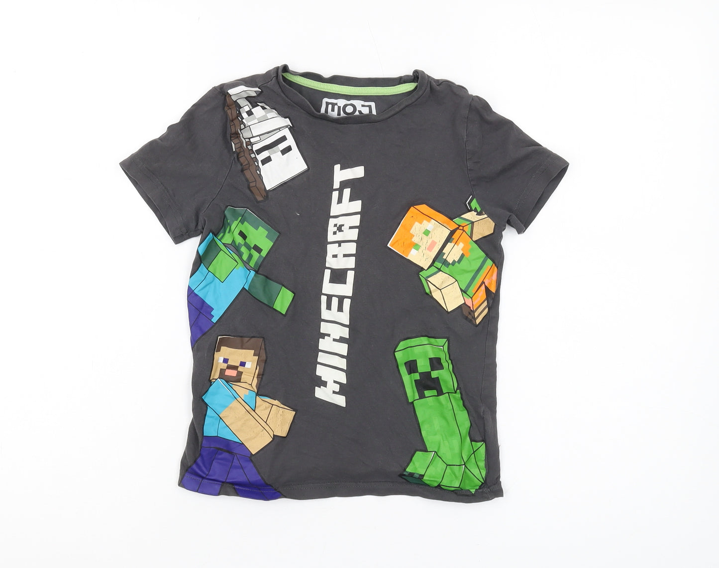 Mojang Studios Boys Grey Minecraft T-Shirt 6-7 Years