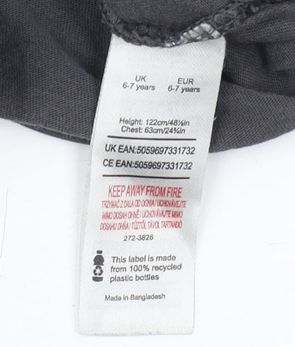 Mojang Studios Boys Grey Minecraft T-Shirt 6-7 Years