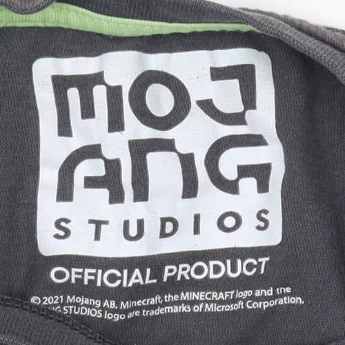 Mojang Studios Boys Grey Minecraft T-Shirt 6-7 Years