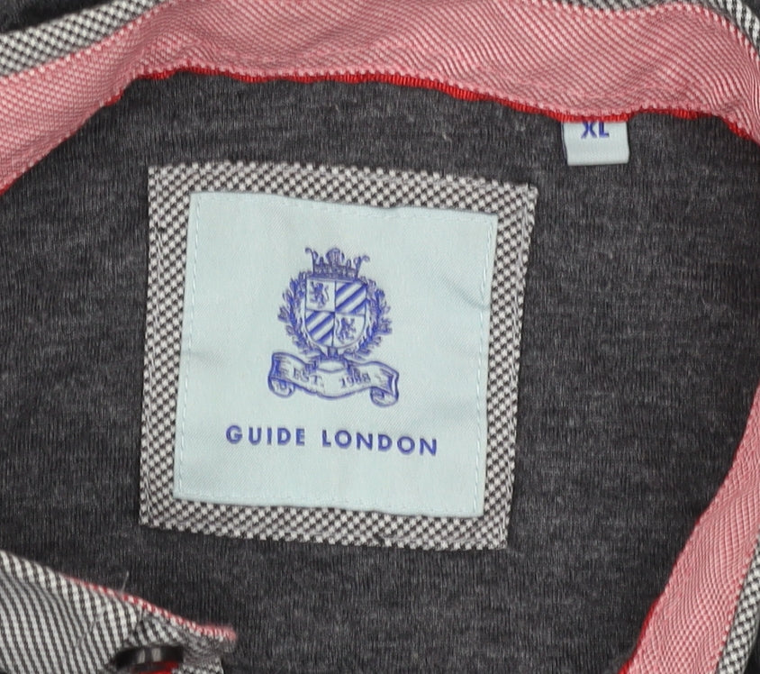 Guide London Men's XL Grey Polo Shirt