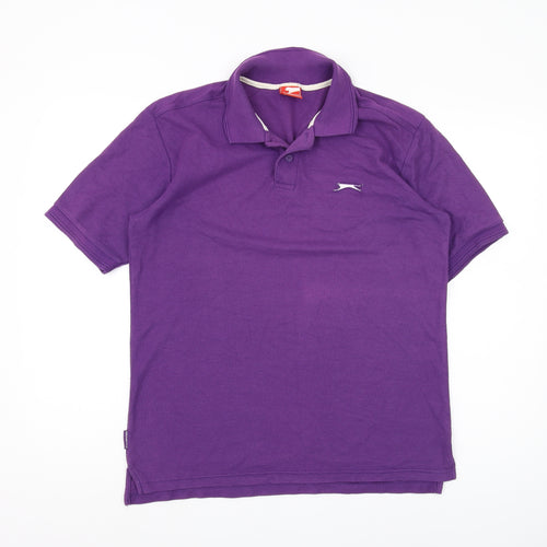 Men's Purple Slazenger Polo Shirt M