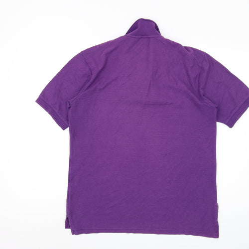 Men's Purple Slazenger Polo Shirt M