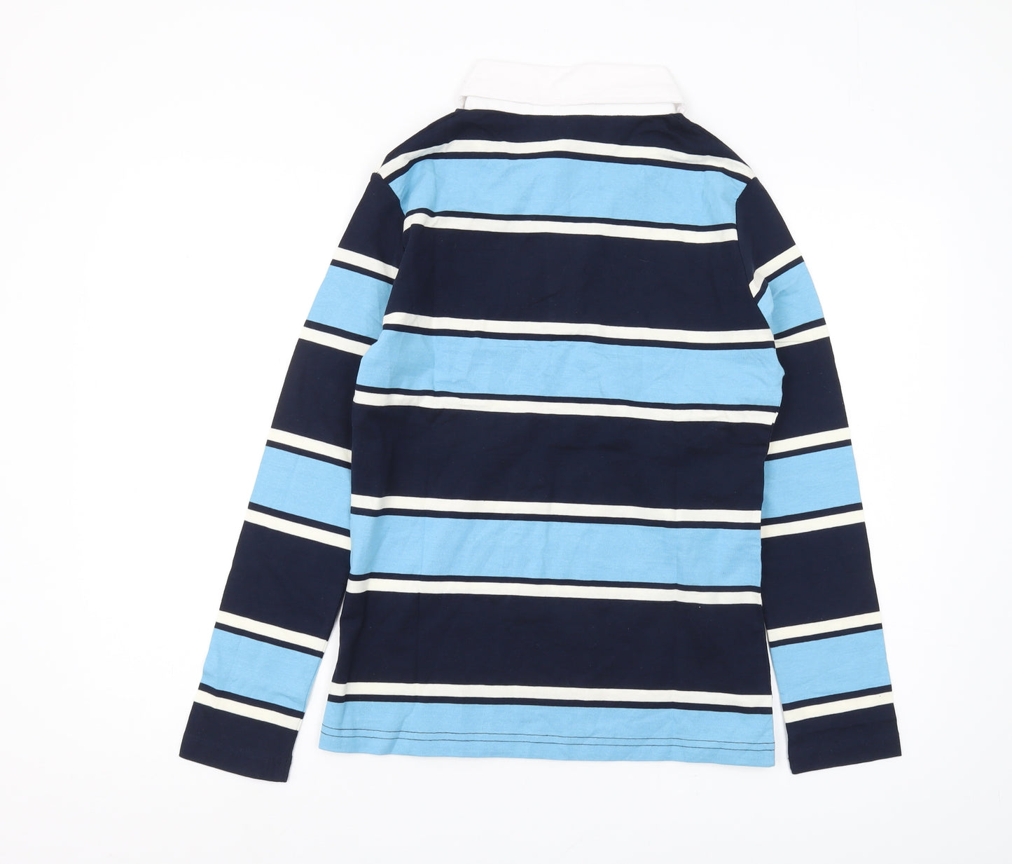 Cambridge University Blue Striped Polo Shirt L