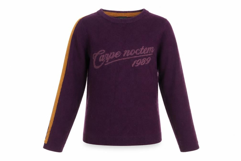 Front view of River Island girls’ purple jumper 9-10 years